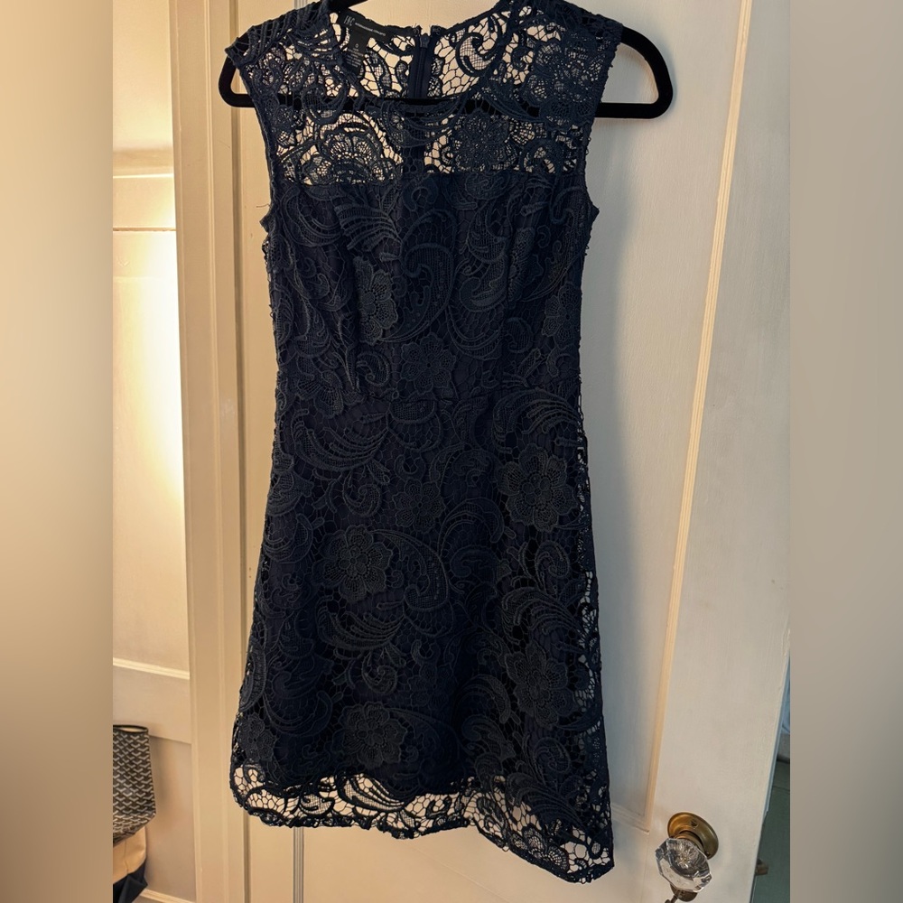 Navy lace dress